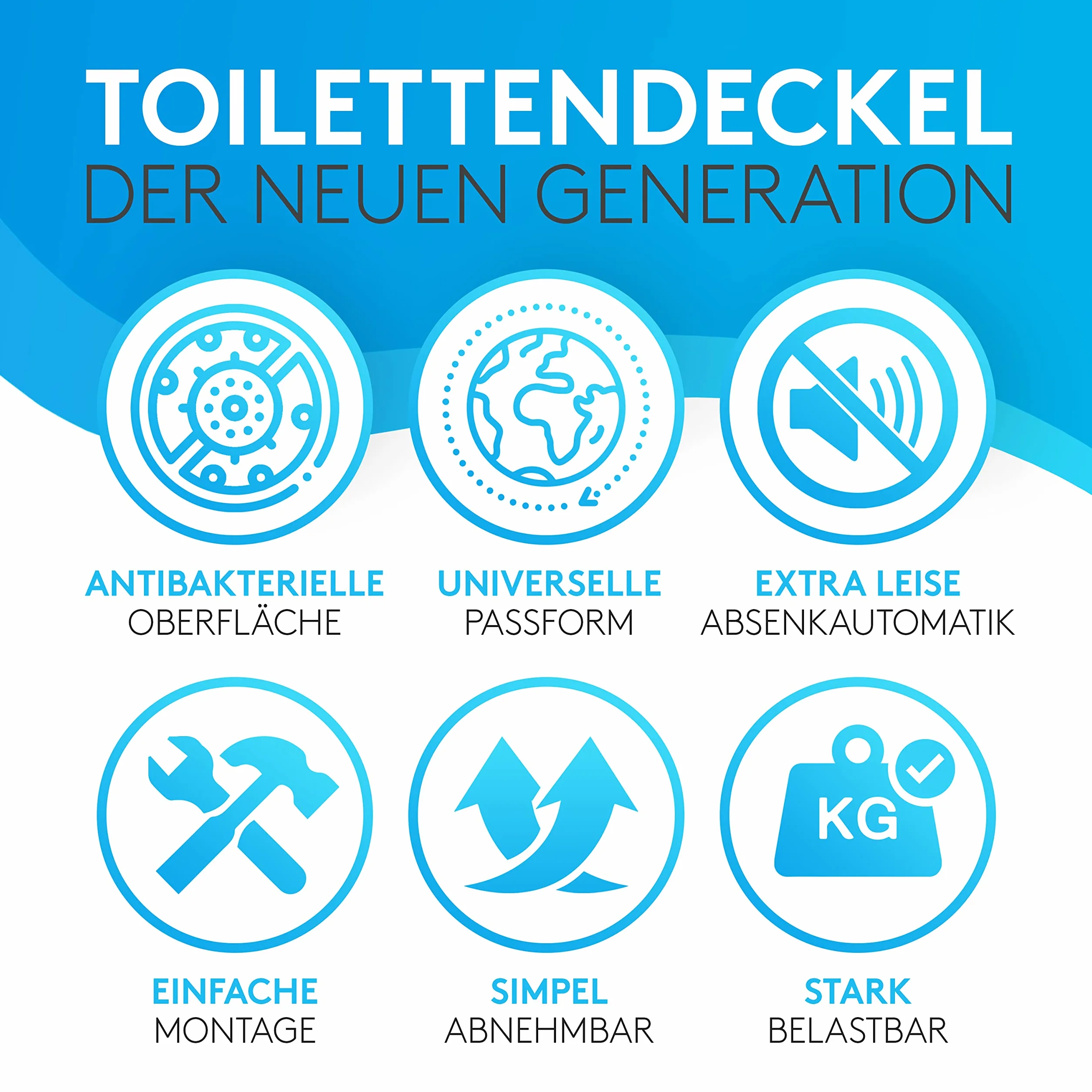 Duroplast deska sedesowa D z cichym zamykaniem Quick Release antybakteryjna uniwersalna z akcesoriami