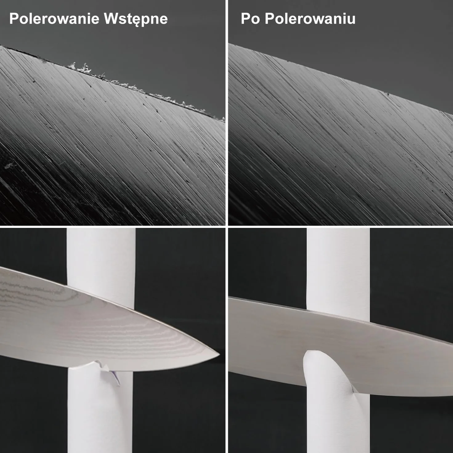 SHARPAL 204N skórzany pasek do smarowania 200 mm x 76 mm z zieloną pastą polerską 55 g i prowadnicą kątową