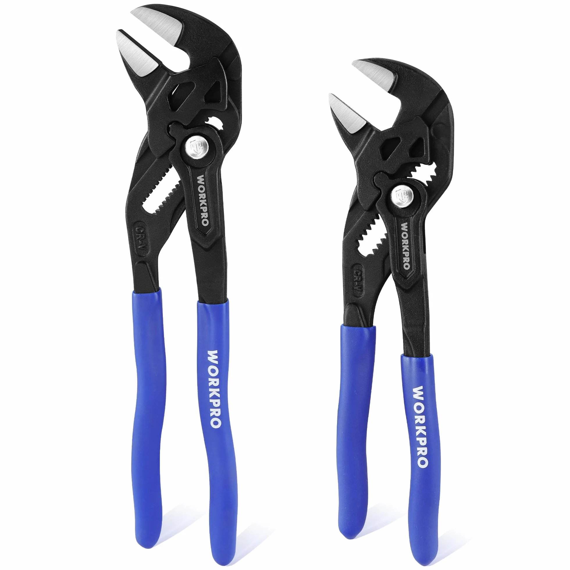 WORKPRO 2-częściowy zestaw kluczy nastawnych 180 mm i 250 mm, maksymalna pojemność szczęk 40 mm/50 mm
