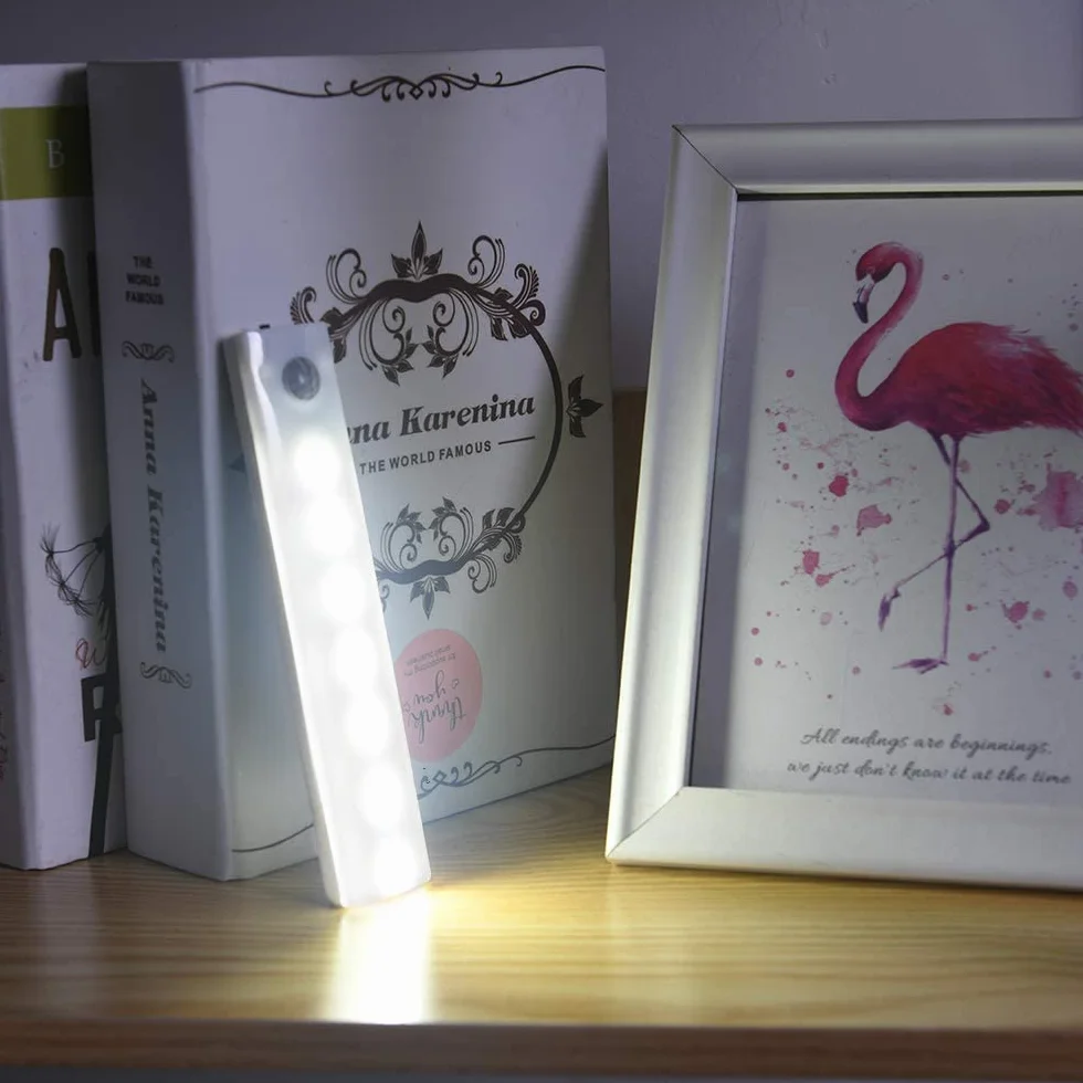 Vicloon Lampka LED z czujnikiem ruchu i światła, ładowalna, magnetyczna, 3 sztuki