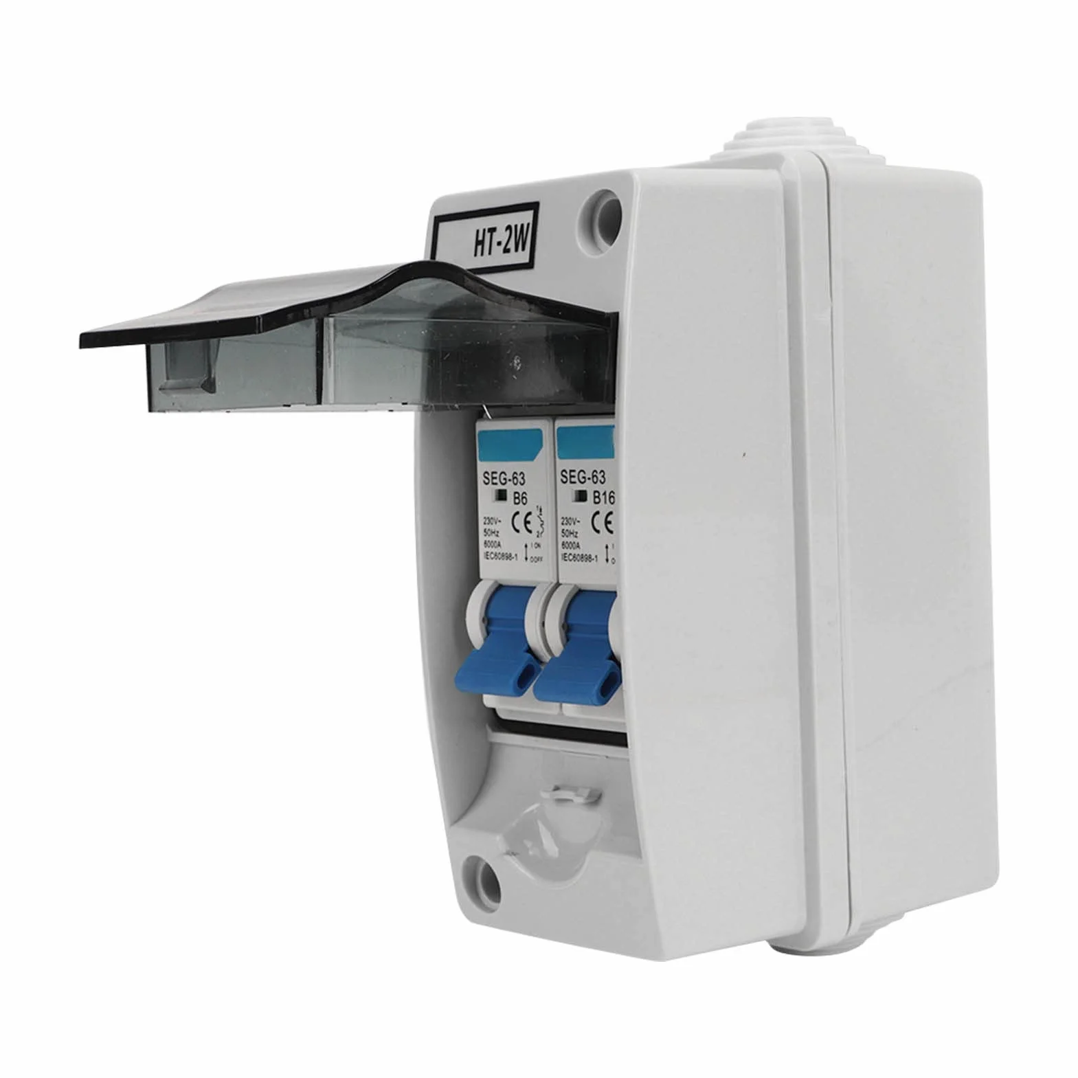Wyłącznik Miniaturowy MCB 230V 6A 16A 2P Wodoodporna Skrzynka Rozdzielcza DC Rozłącznik