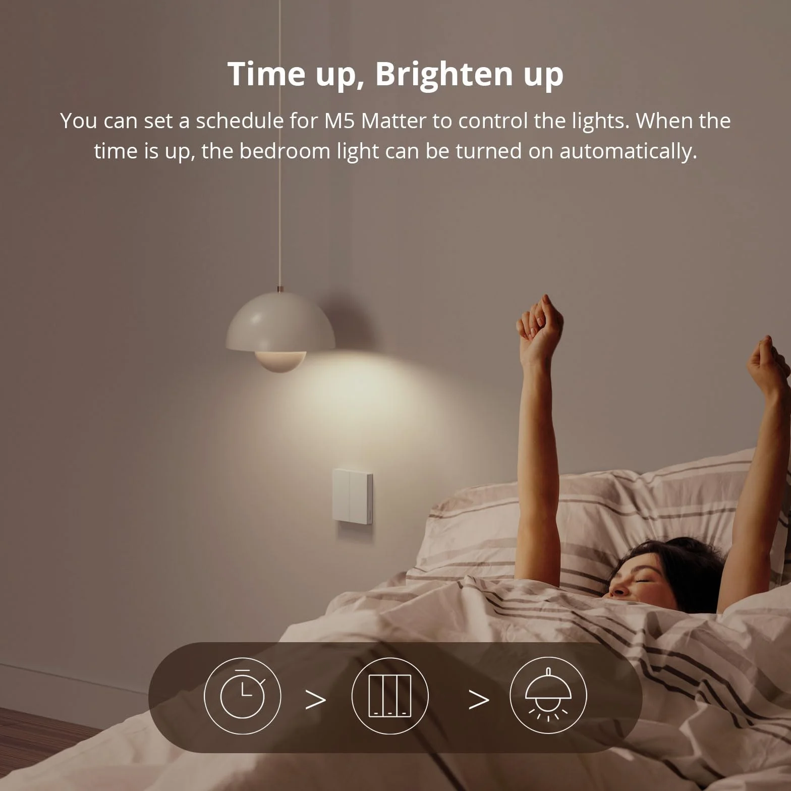 SONOFF Inteligentny przełącznik ścienny WiFi, M5 Matter 3 Gang Type 86 z synchronizacją, sterowaniem głosowym, kompatybilny z Matter i Alexa oraz Google Home (wymagany przewód neutralny)