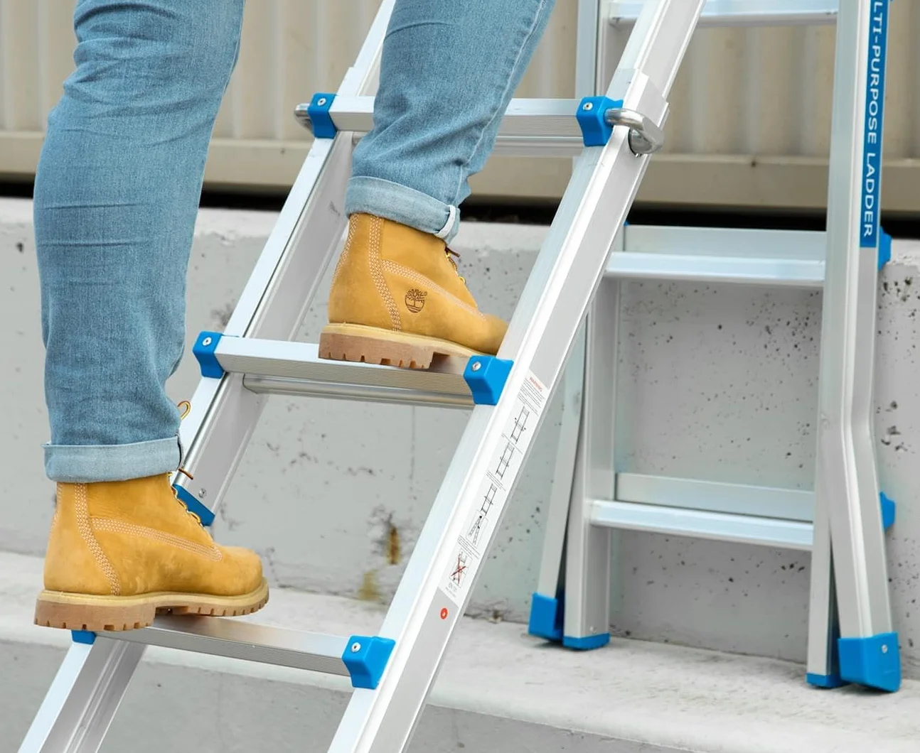 TREPPE Drabina Przegubowa Teleskopowa 4x3 Aluminium 2,86m
