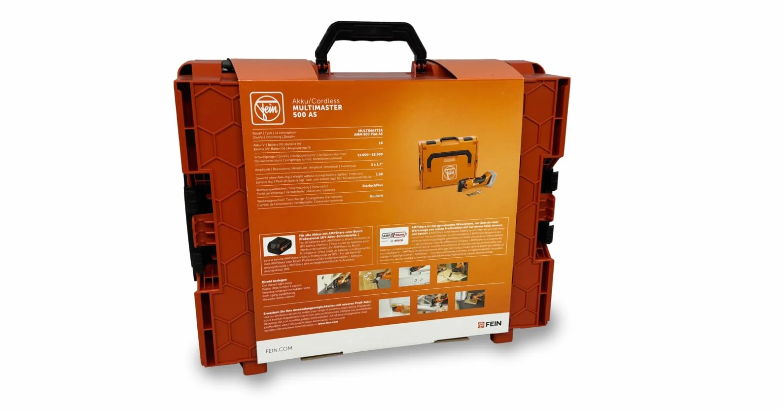 FEIN MULTIMASTER AMM 500 Plus AS Oscylacyjne Narzędzie Akumulatorowe 18 V AMPShare BOSCH
