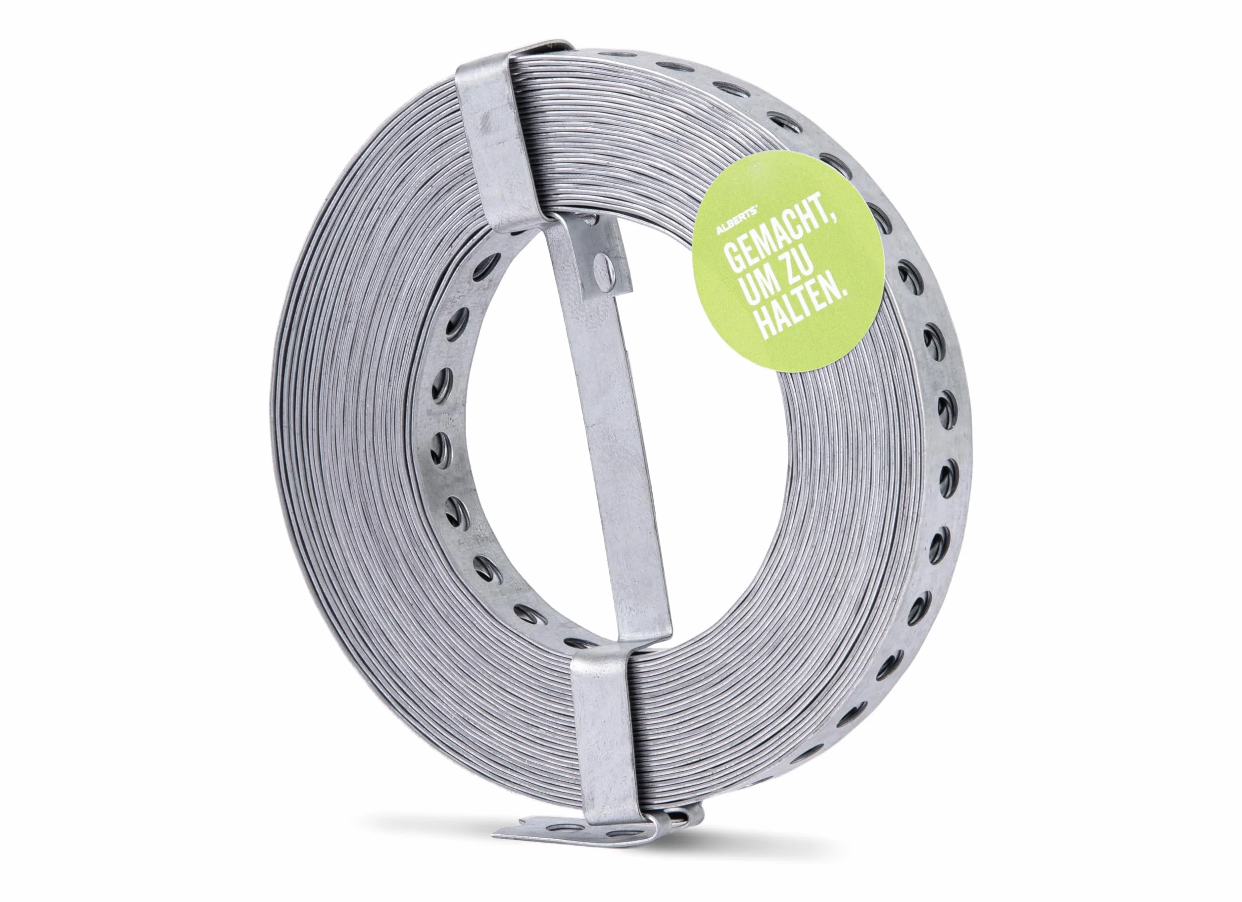 Alberts 334208 Taśma perforowana ocynkowana Sendzimira 17 mm x 10 m z kasetą odwijającą