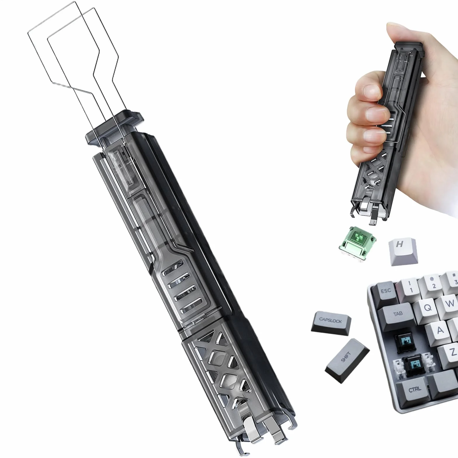 Keycap Removal Tool, Non-Slip Grip Handle, Precision Component Picker, Hardware Maintenance Supply, Desktop Repair Device, Large Wire Mechanical Keyboard
