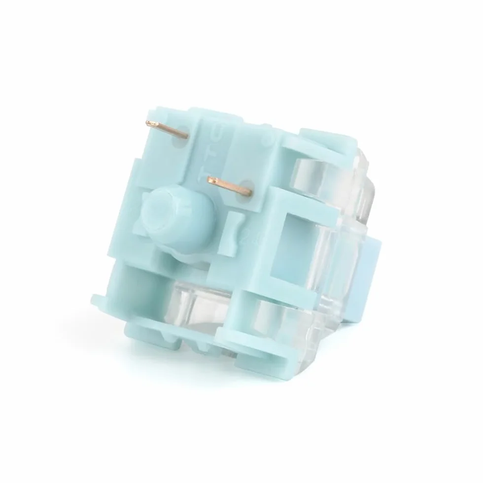 TTC Bluish White V2 Switch, Silent Tactile Pre-Lubed for Mechanical Keyboard 110PCS