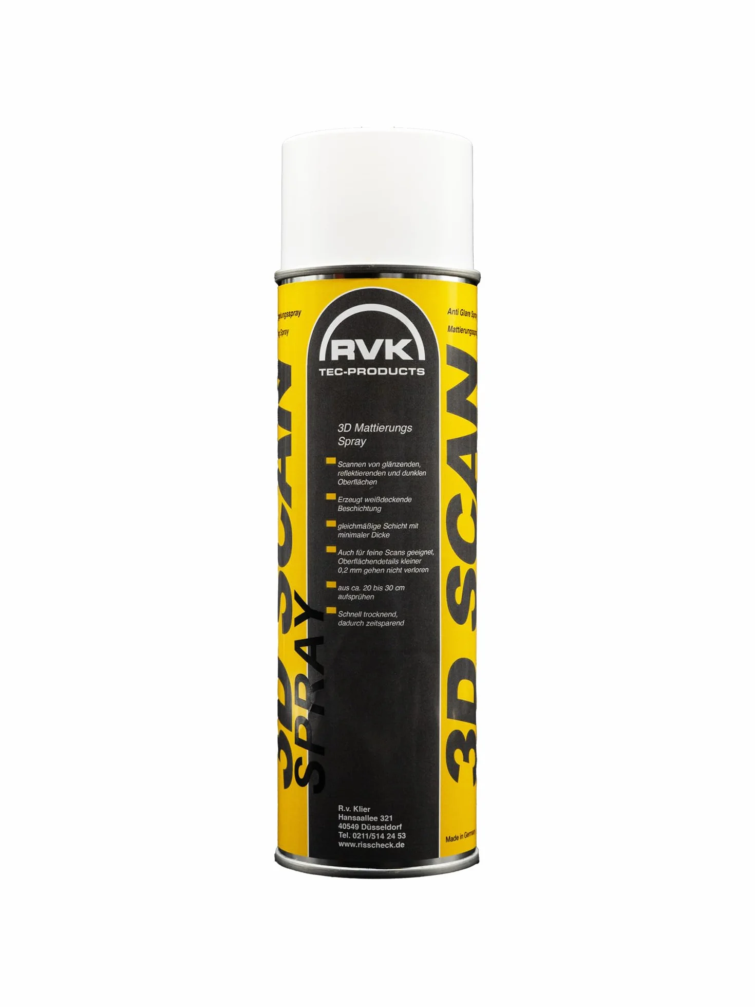 RVK 3D ScanSpray biały spray matujący 500 ml