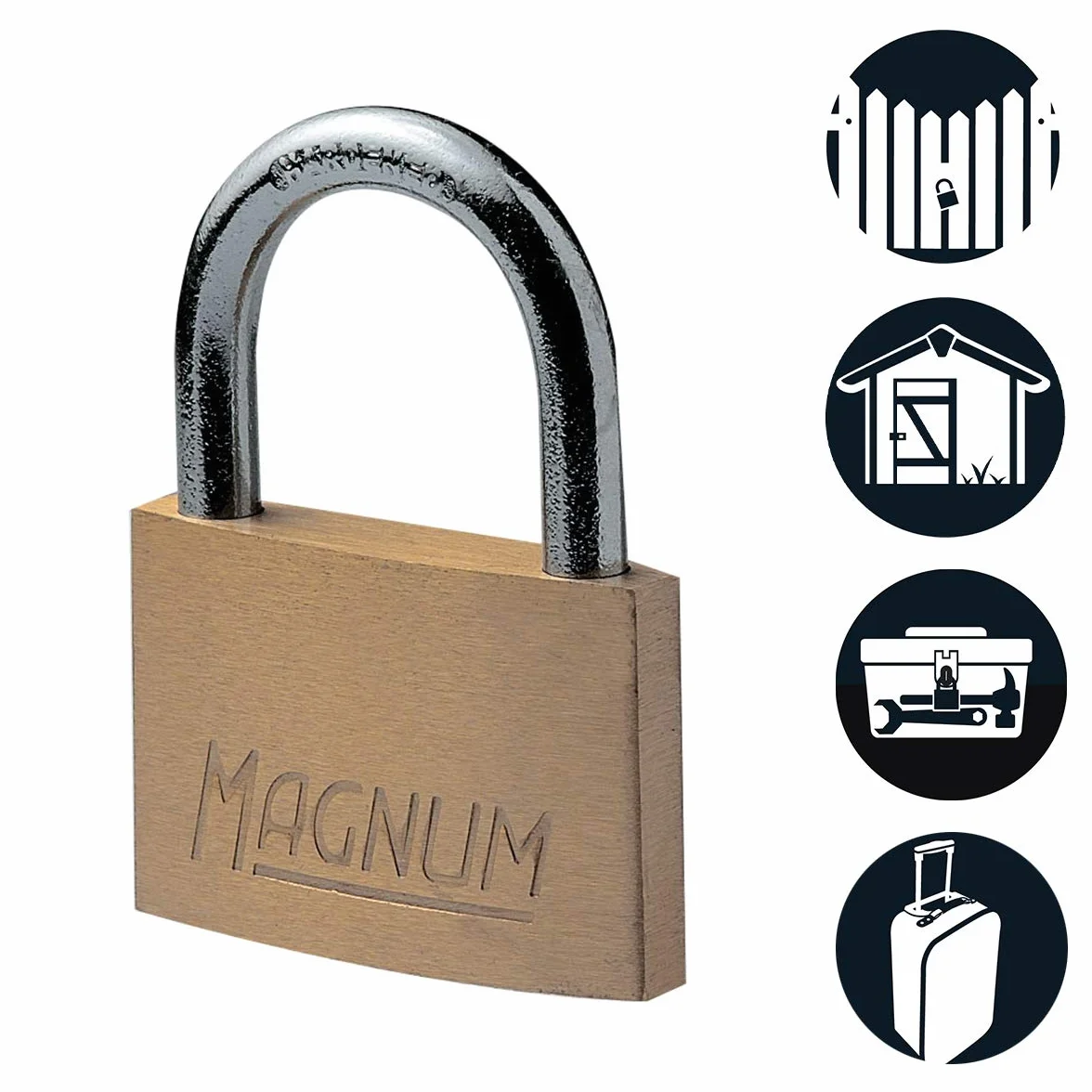 Master Lock Kłódka Złoty 4,3 cm x 3 cm x 0,8 cm