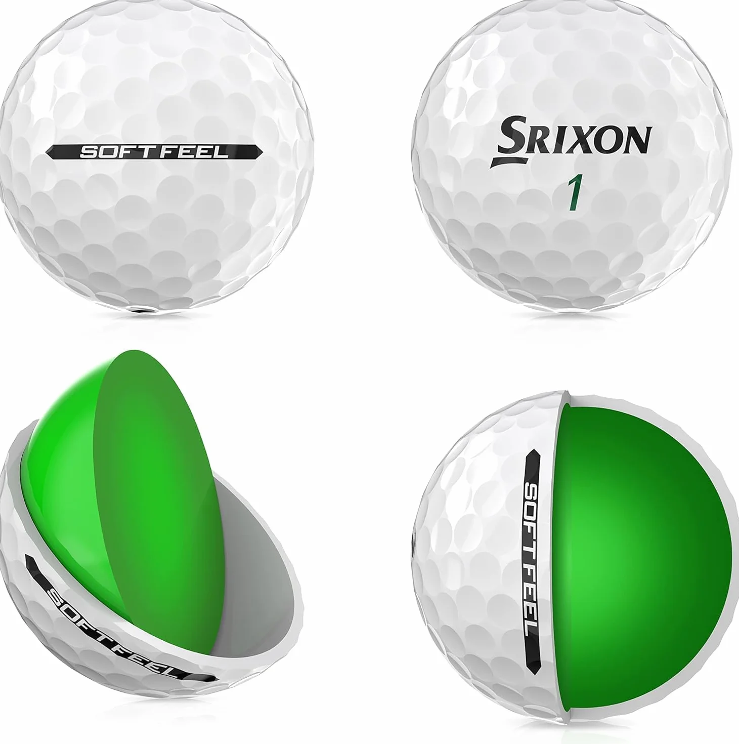 Srixon Soft Feel 13 – kilkanaście piłek golfowych – odległość i niska kompresja piłki golfowe – prezenty golfowe i akcesoria golfowe