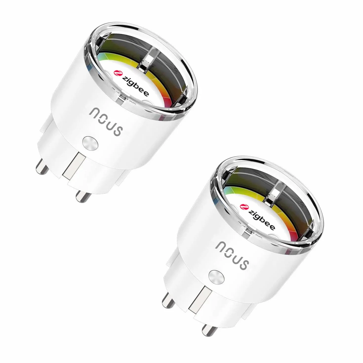 A1Z ZigBee Inteligentna wtyczka z monitorowaniem energii, 10 A, zdalne sterowanie, sterowanie głosowe, harmonogram i timer, kompatybilna z Alexa, Google Home, wymaga hubu ZigBee, 2 sztuki