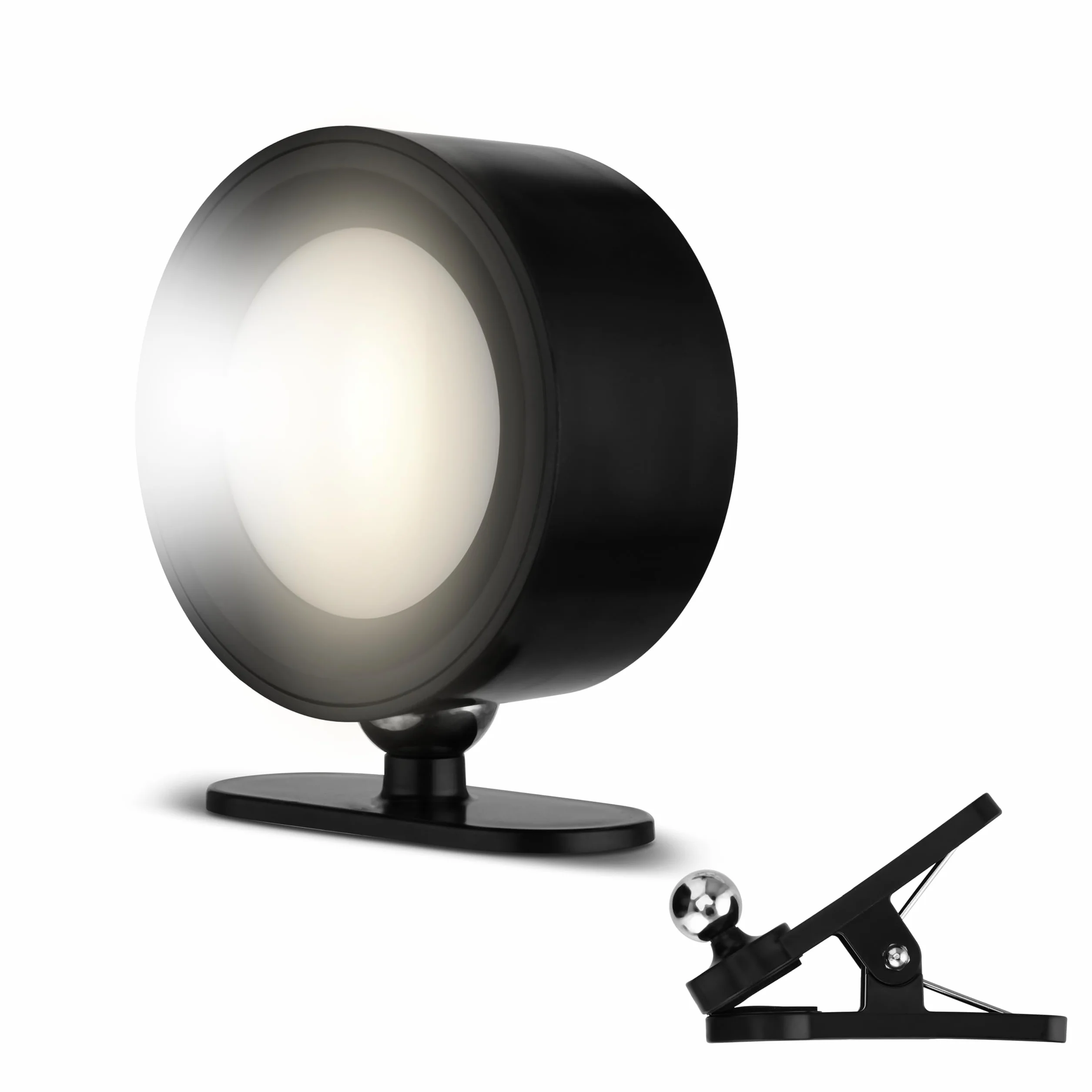 REV Lampa zaciskowa LED 150 lm ściemnialna 360° czarna