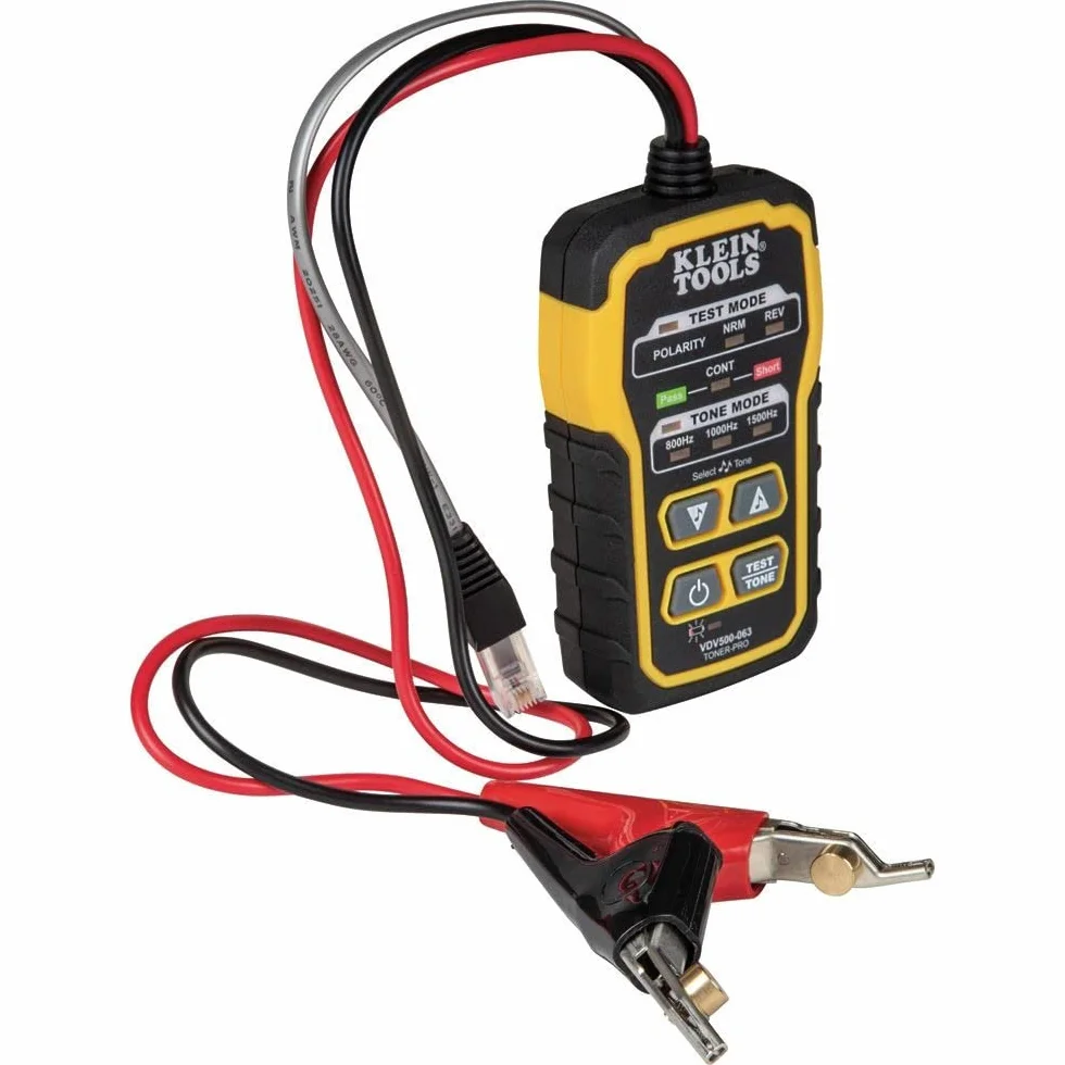 KLEIN TOOLS Wykrywacz przewodów Toner-Pro VDV500-063 RJ11 RJ12 RJ45 Koax