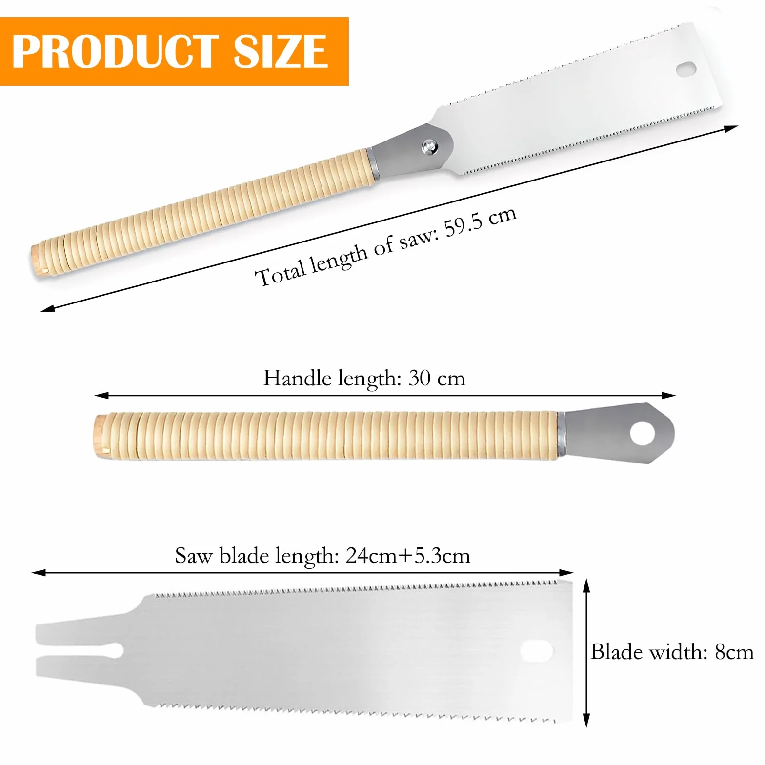 Piła ręczna Ryoba 240 mm stal węglowa SK5