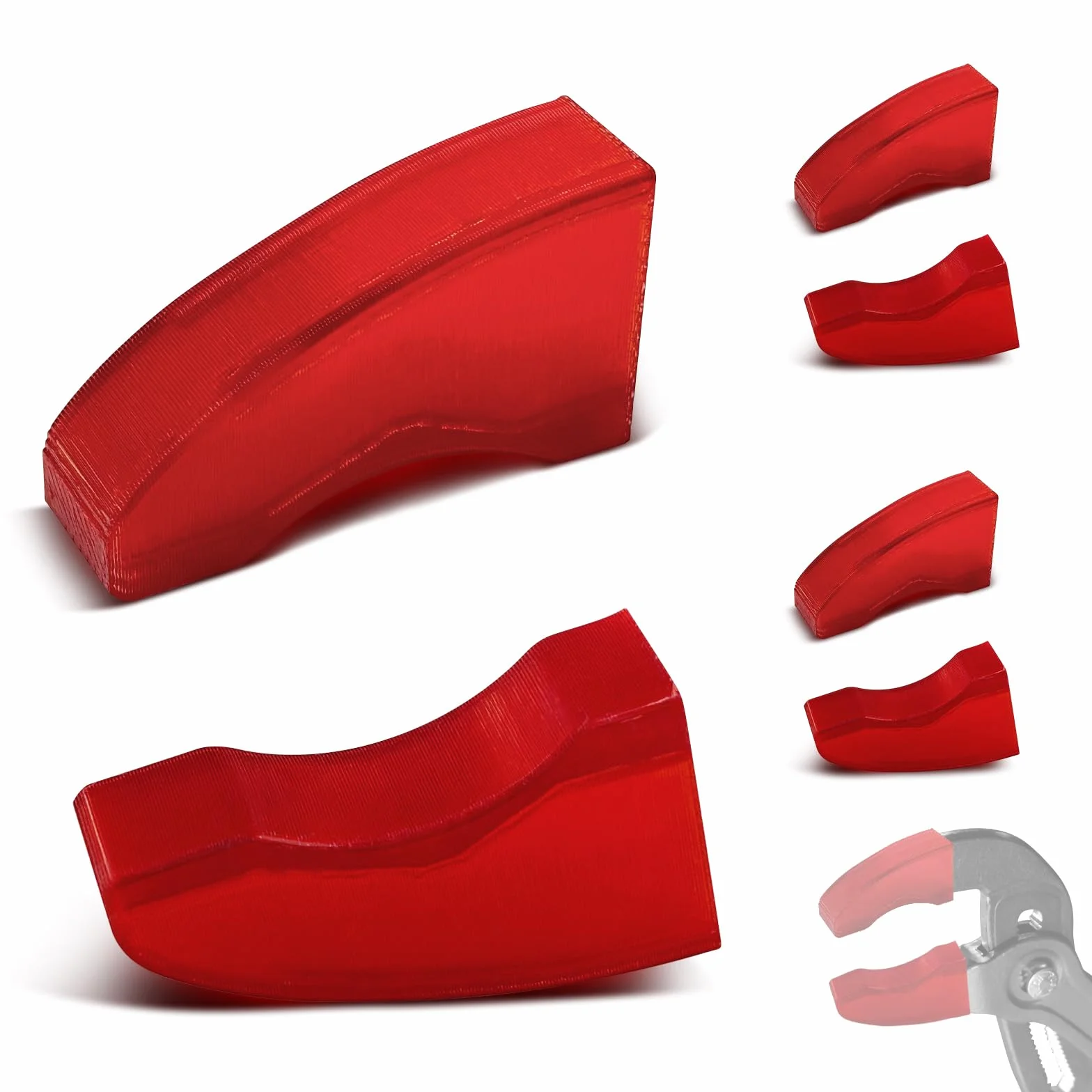 Szczęki ochronne do kluczy szczypowych Knipex Cobra 250, materiał TPU, 87 09 250 V01