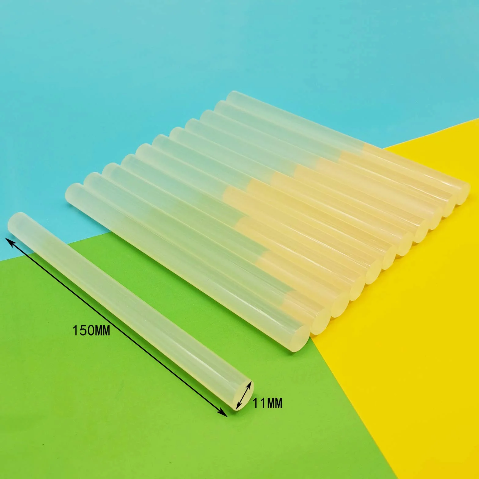 FANGZIDM klej topliwy w sztyfcie uniwersalny przezroczysty 150 x 11 mm 45 szt