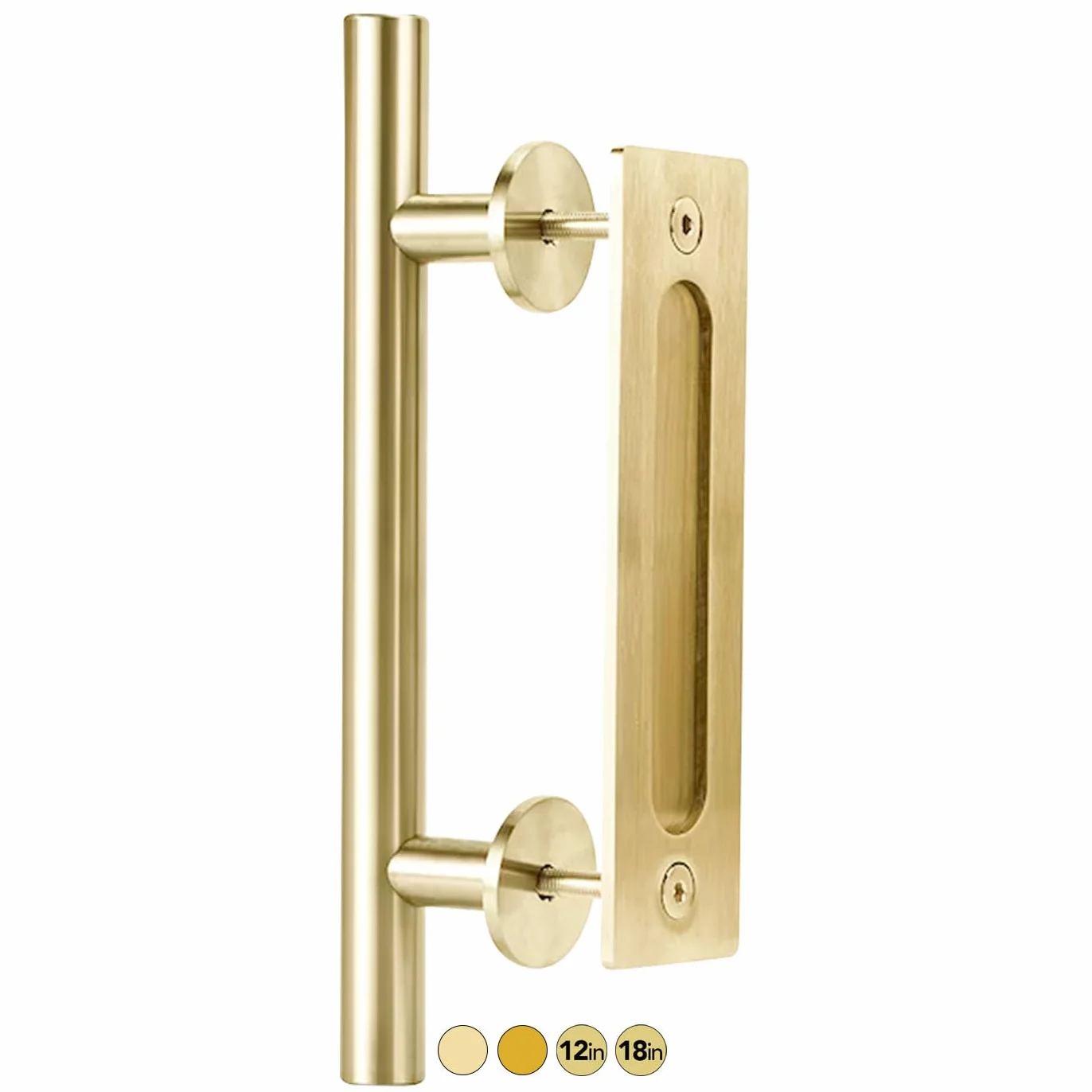 Rio Salto Zestaw uchwytów aluminiowych do drzwi przesuwnych 30 cm