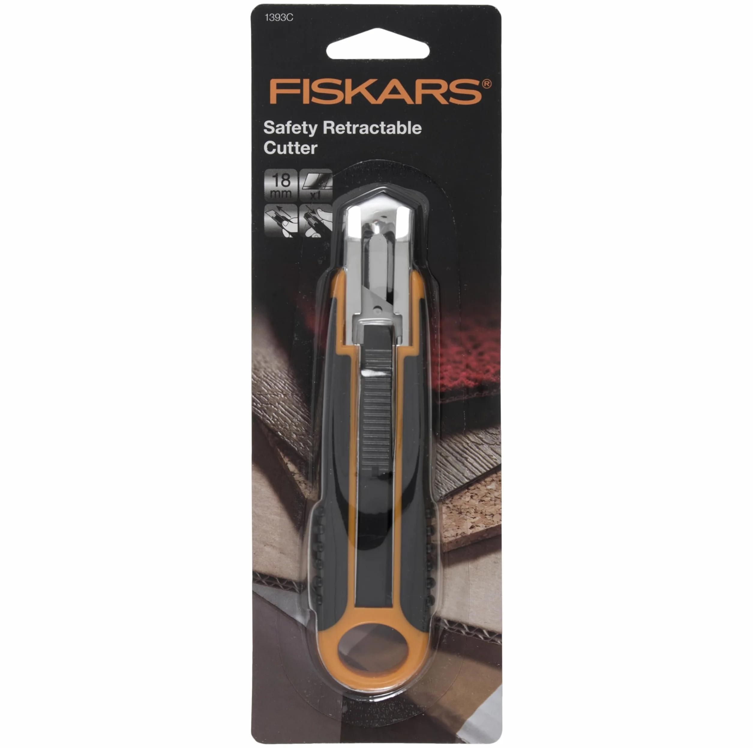 Fiskars nóż do metalu 18 mm Pomarańczowy
