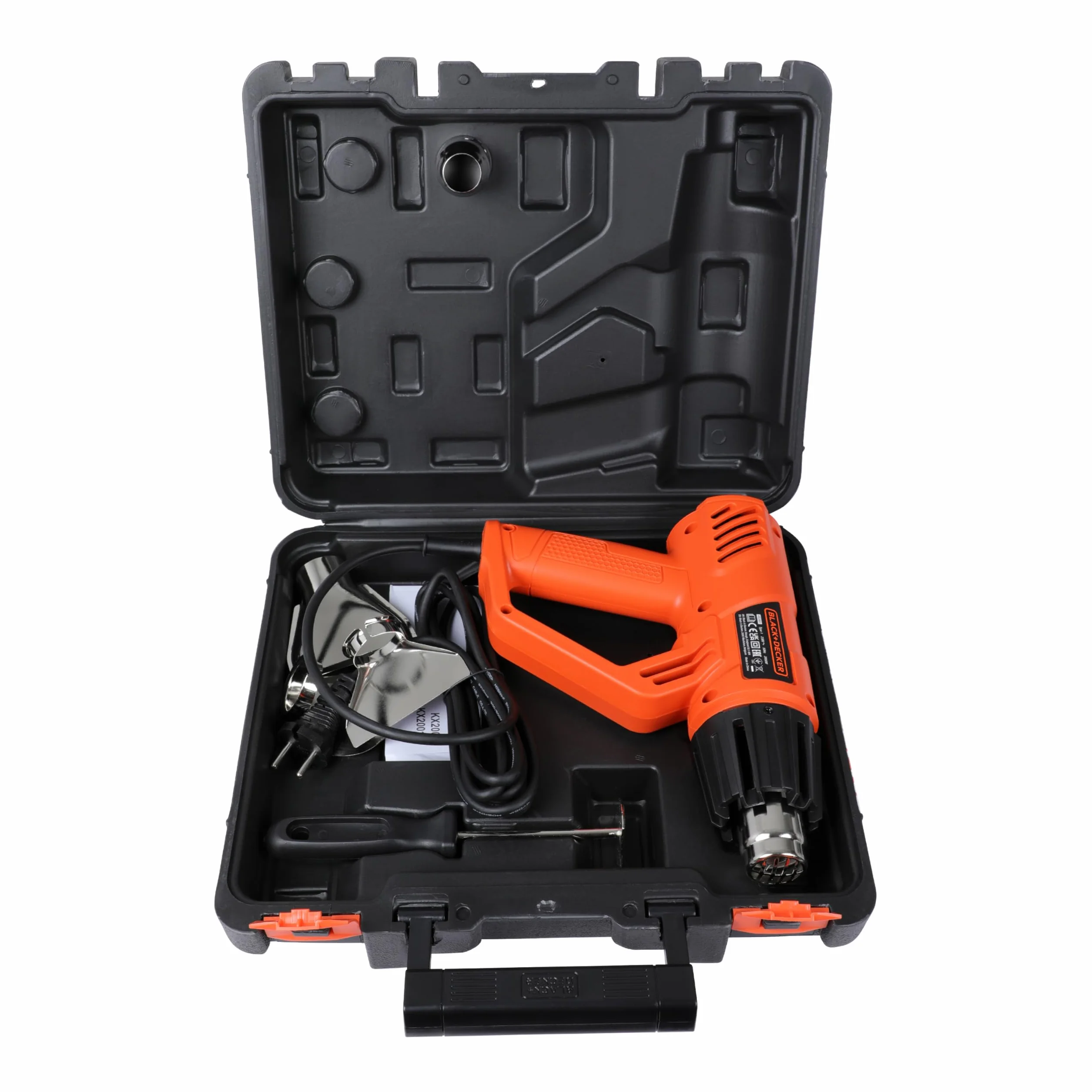 BLACK & DECKER Wytrzymały Decapador térmico 2000W, temperatura 50-450/90-600°C, 5 akcesoriów