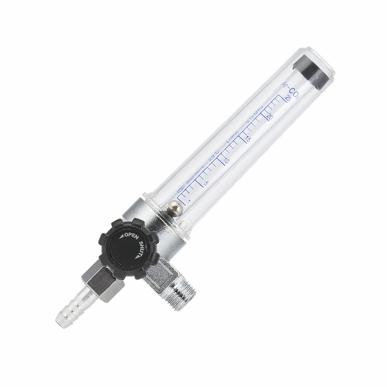 Przepływomierz Argonu CO2 Victor Regulator Dwutlenek Węgla Plastikowy Miernik Akcesoria Spawalnicze