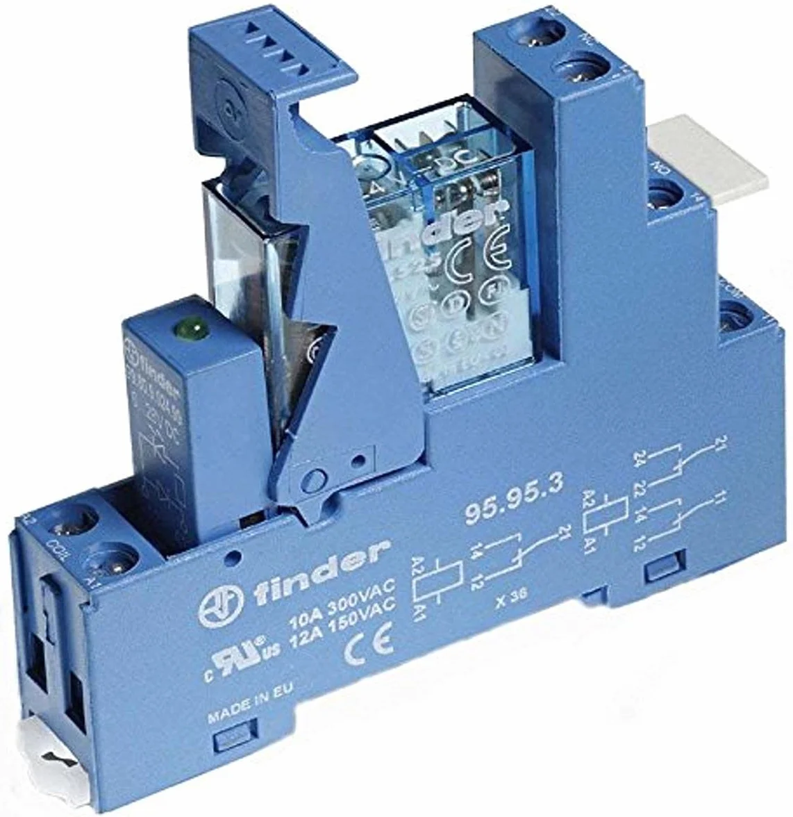 Finder 49.52.9.024.0050, 24V, 8A przekaźnik sprzęgła 24 V DC 2 W 8 A