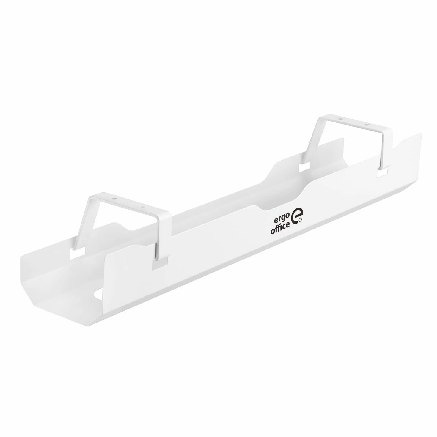 Organizer na Kable pod Biurko 60 cm Biały Uchwyt na Przewody