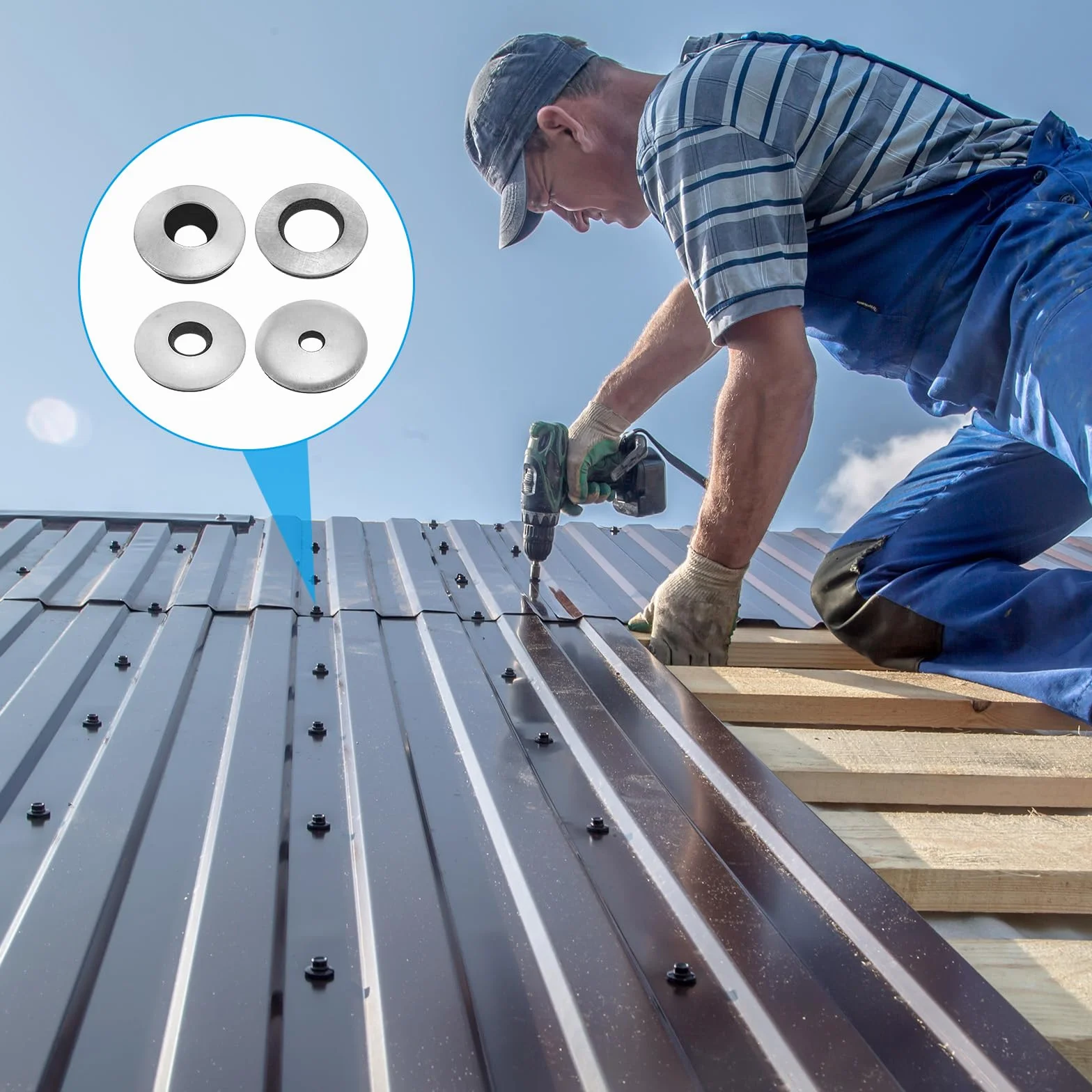 PATIKIL Gumowe podkładki uszczelniające EPDM Uszczelka M5,5 x 30 mm, 50 szt.