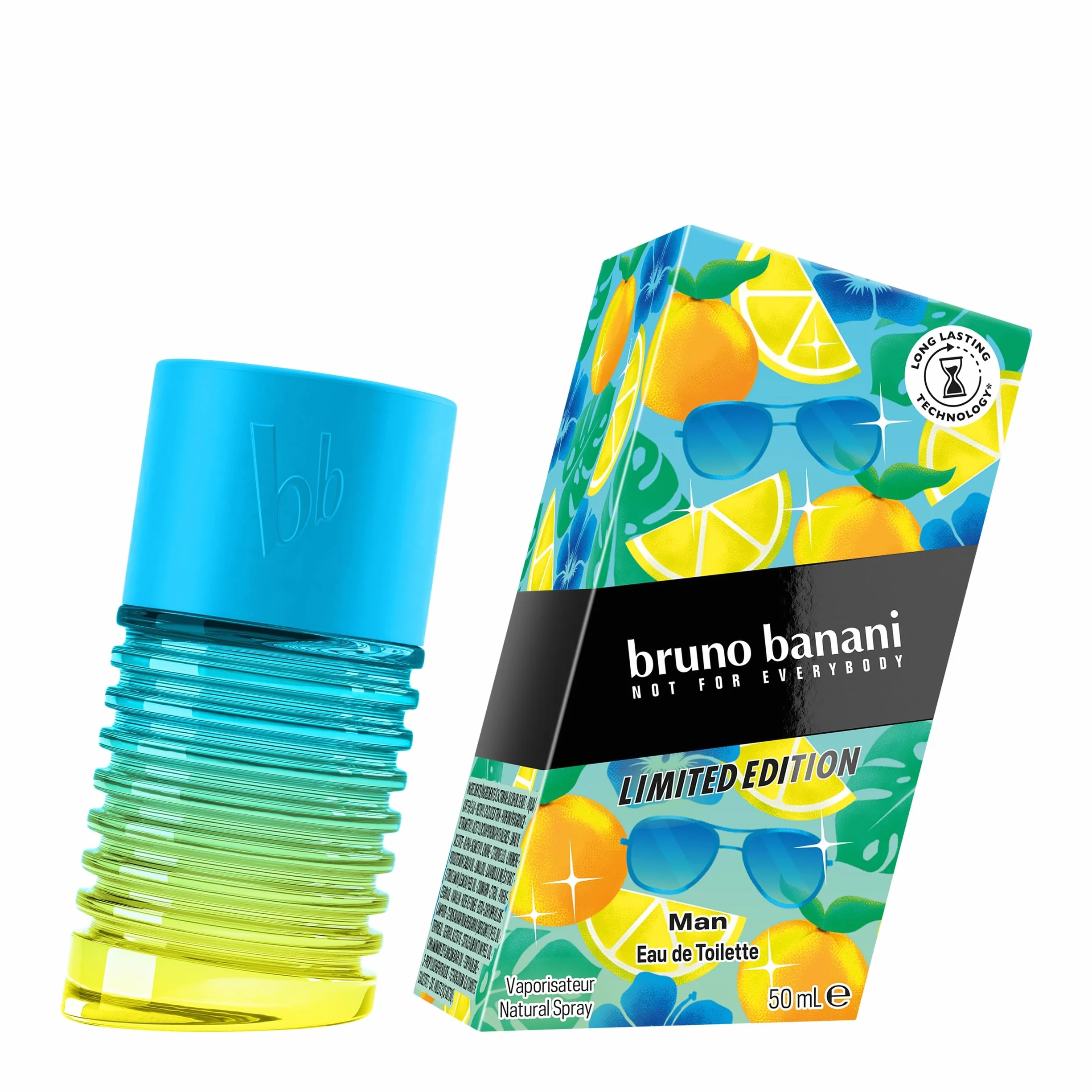 bruno banani Man Summer Limited Edition męska woda toaletowa o owocowym zapachu fougère, 50 ml
