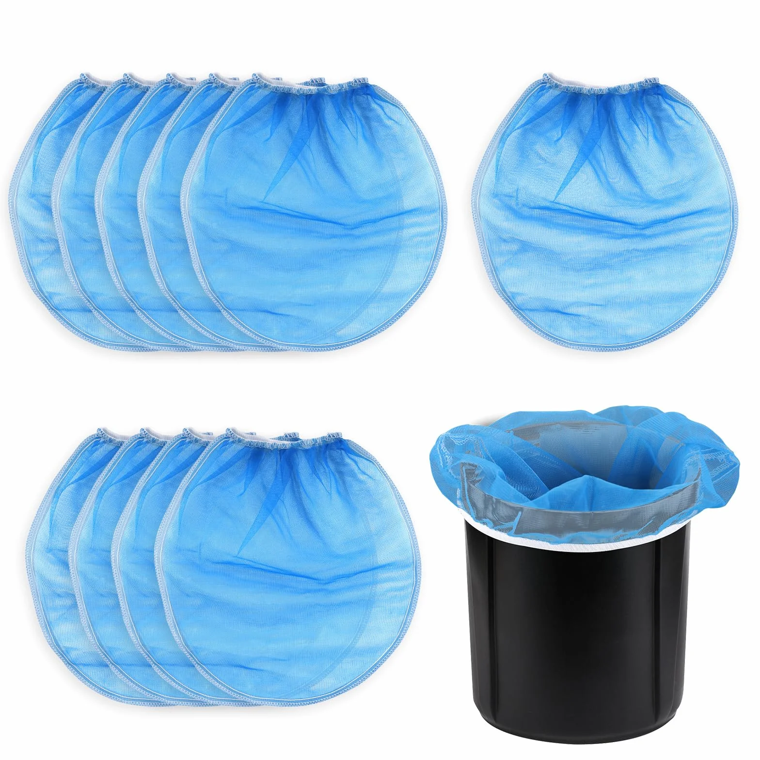 10 Sztuk Worki na Farbe, 2 Galony Worek Filtrujacy z Drobnej Siatki Sitko Wiadro Worek Filtrujacy na Farbe z Gumka Otwierany od Góry do Hydroponiki Farby Ogrodnictwa