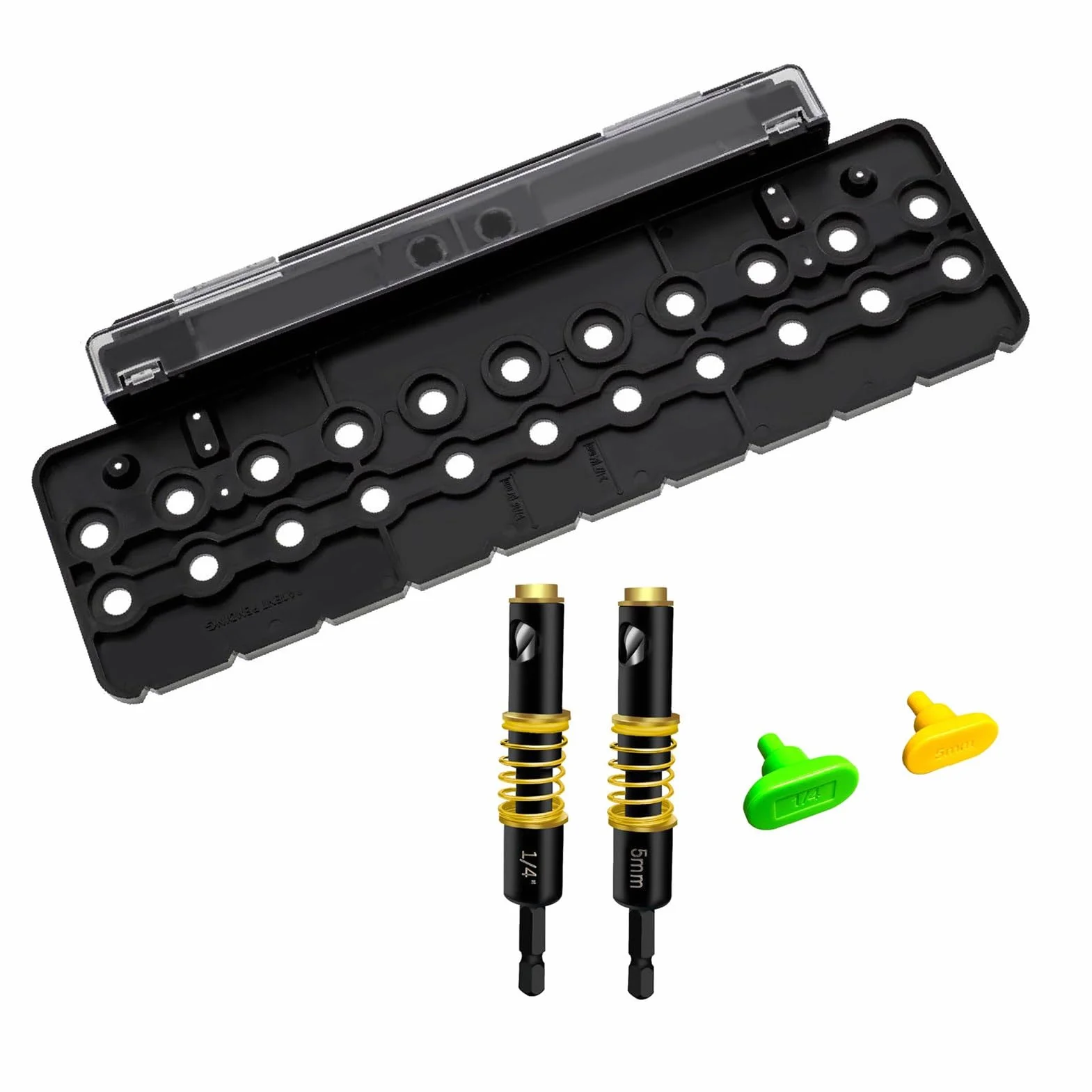 Szablon do Szpilek do Półki 32 mm, Prowadnica Wiertła 1/4" i 5 mm, Narzędzie do Wiercenia w Drewnie