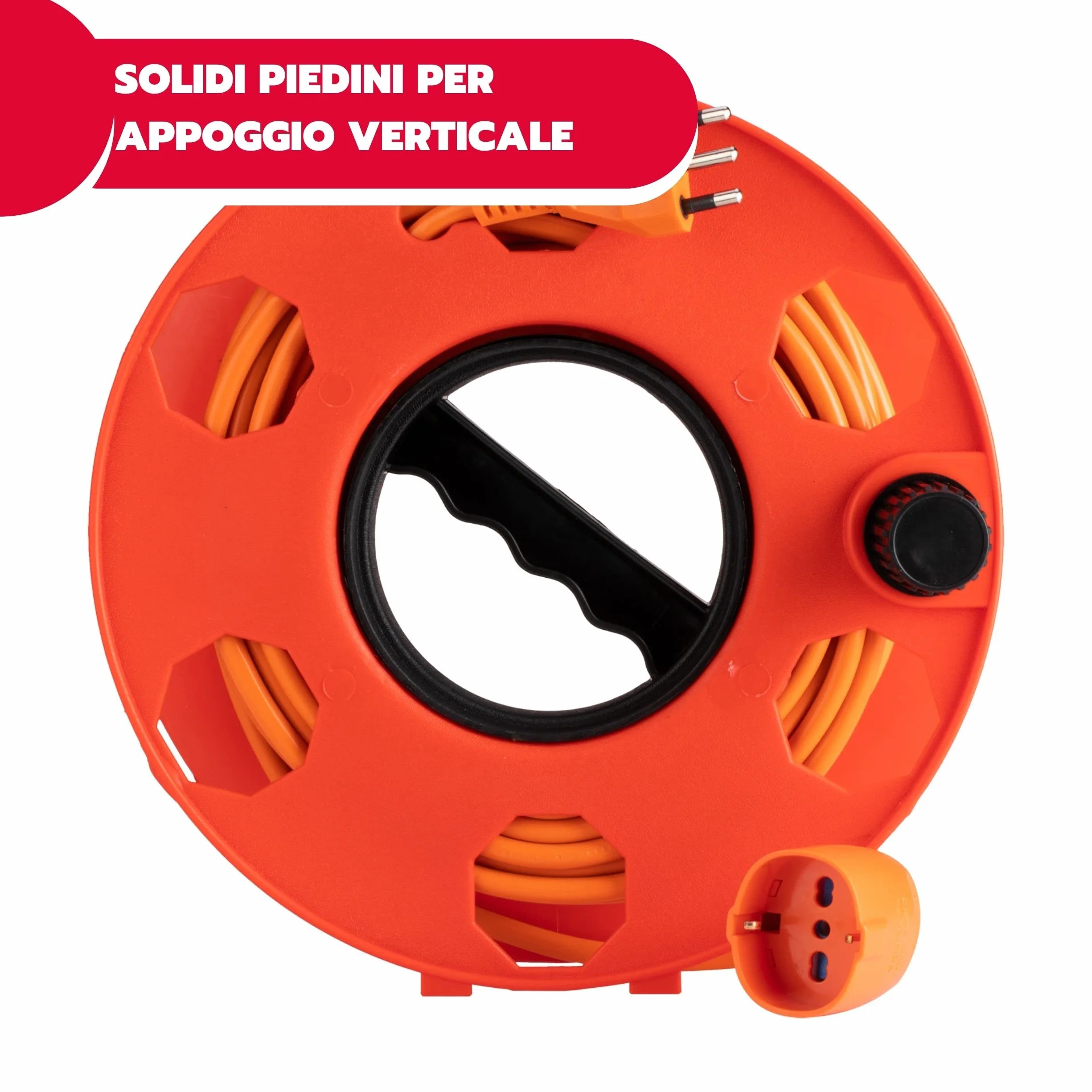 Poly Pool PP2603 Rolly Cable Reel czerwony 30 m