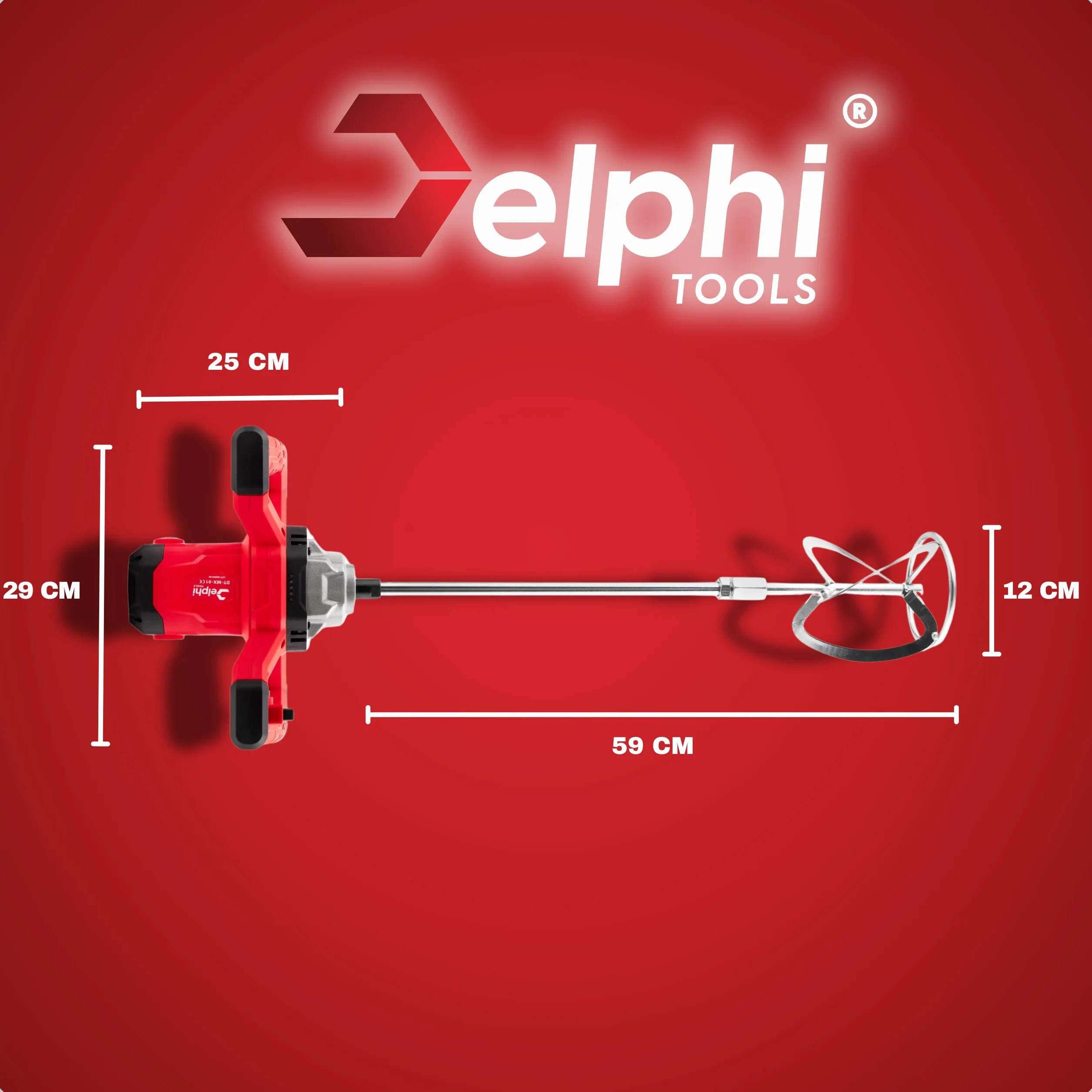 Delphi Mikser Elektryczny 2600W 6 Biegów M14 940 Obr/min z Torbą i Akcesoriami