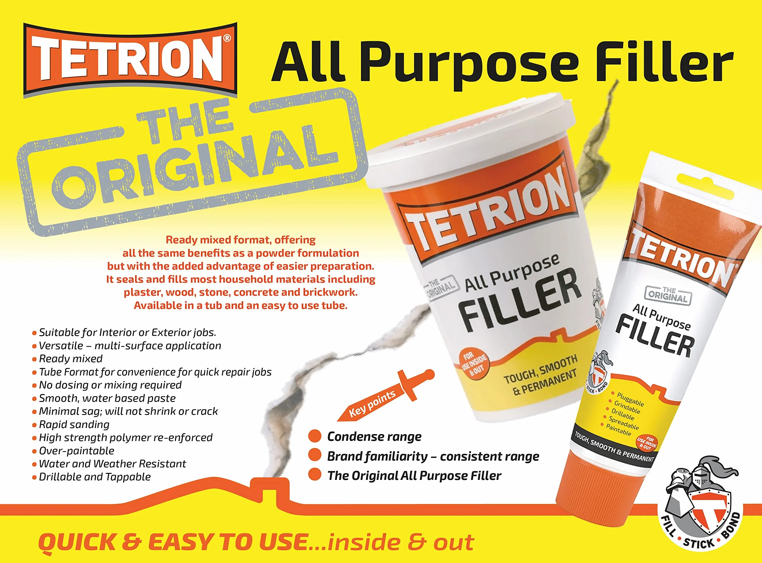 Tetrion All Purpose Filler Uniwersalna Masa Szpachlowa 330g