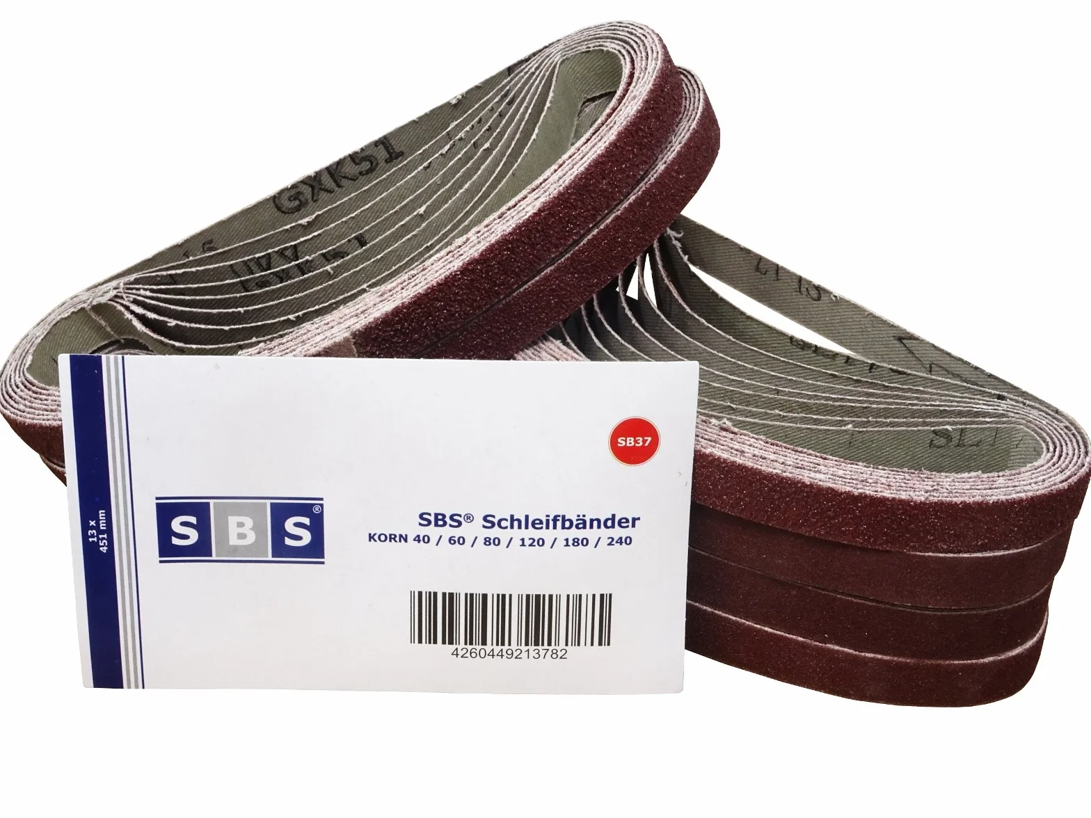 SBS Paski Ścierne 13x451mm 96 sztuk Ziarna P40-240 Zestaw Mieszany
