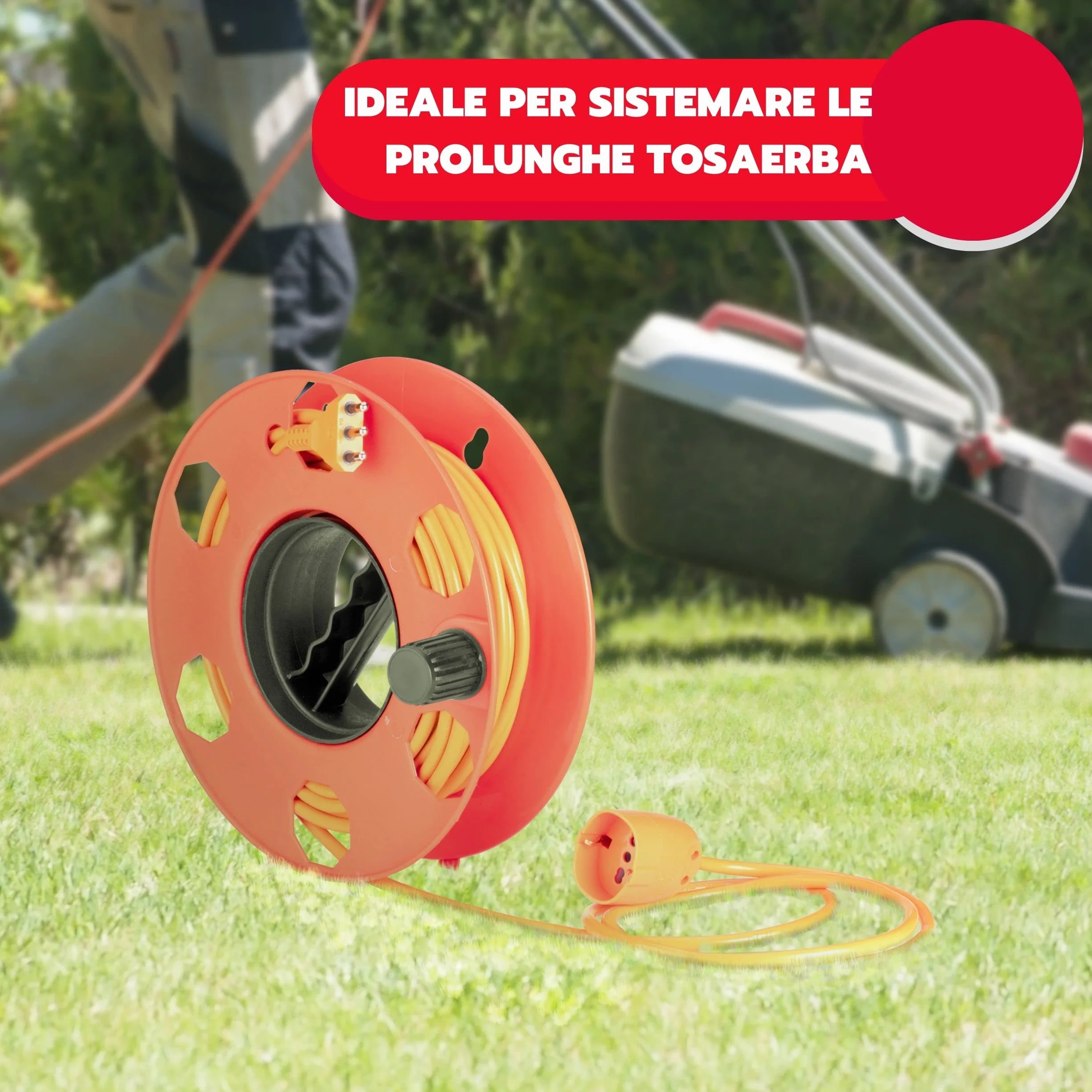 Poly Pool PP2603 Rolly Cable Reel czerwony 30 m