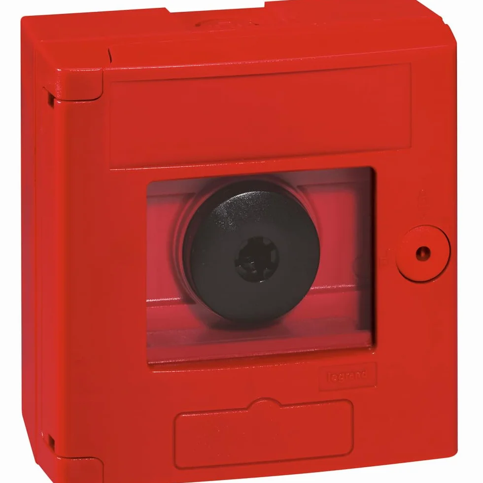 Legrand, Skrzynka bezpieczeństwa (czerwona) IP 44 - IK 07 z przyciskiem, 038011