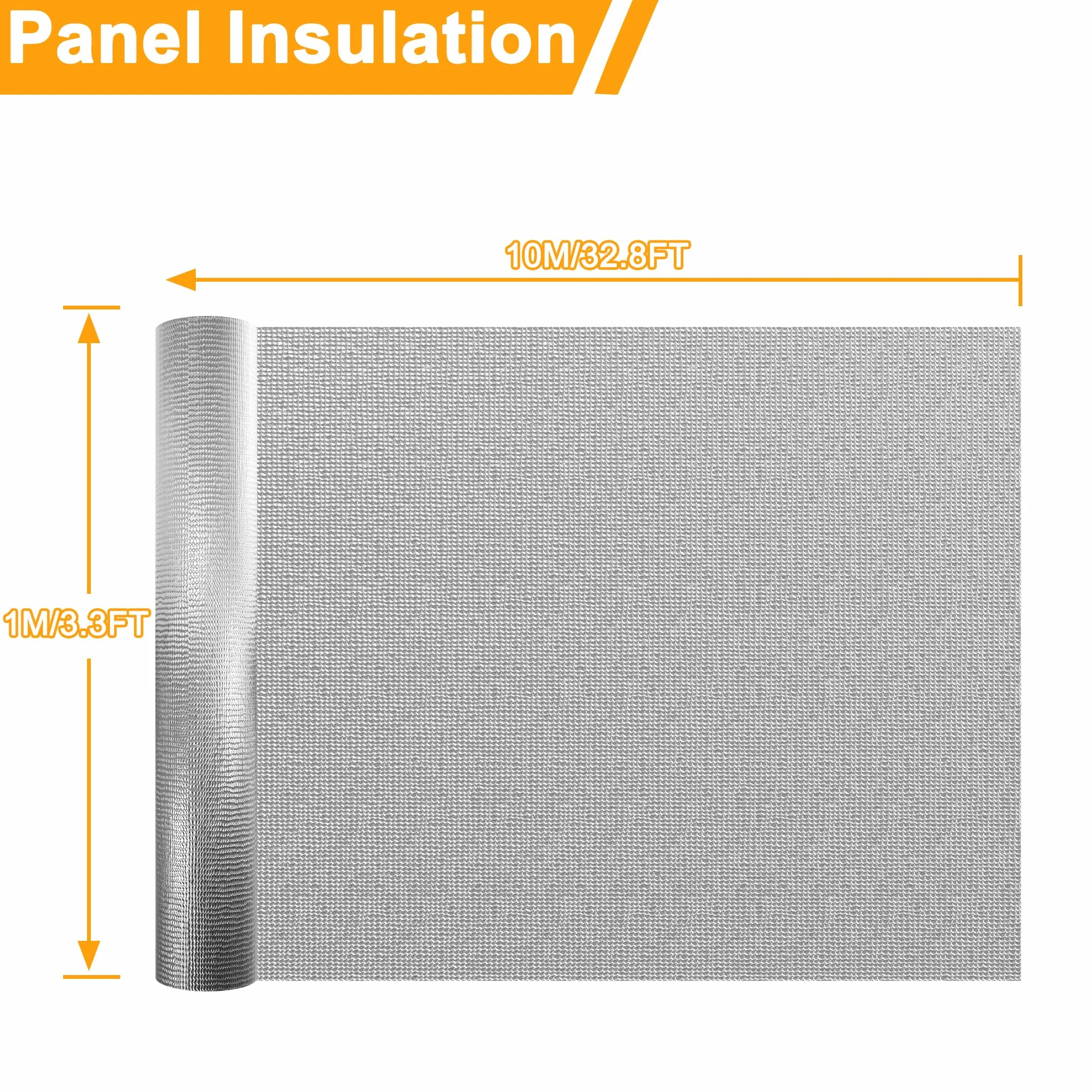 XMTECH Folia izolacyjna aluminiowa dwuwarstwowa 1 x 10 m 200 g/m²