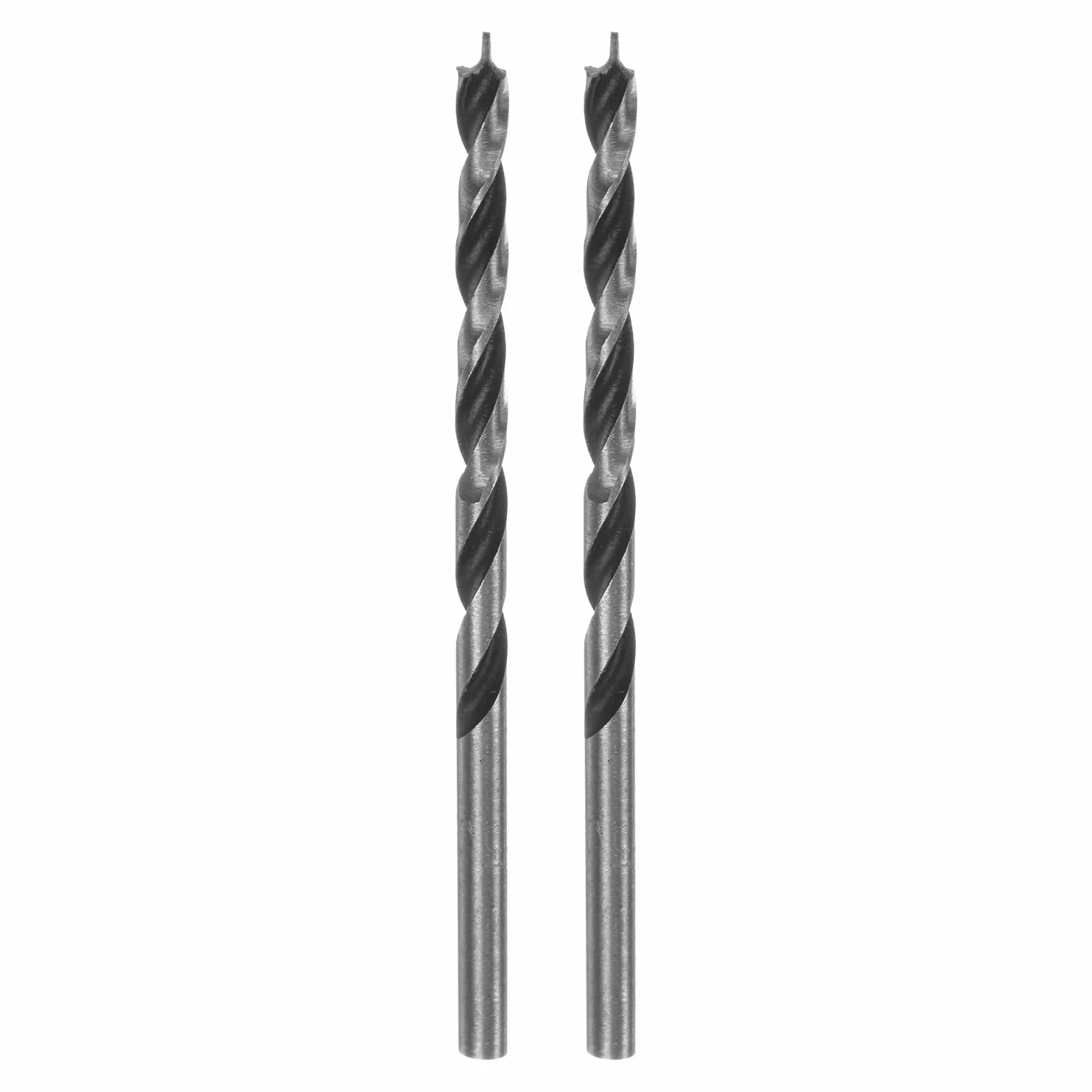 QUARKZMAN wiertła Brad Point 3,2 mm (8/64") prosta końcówka okrągły trzpień metryczny 1,7" głębokość wiercenia spirala do drewna plastiku gumy