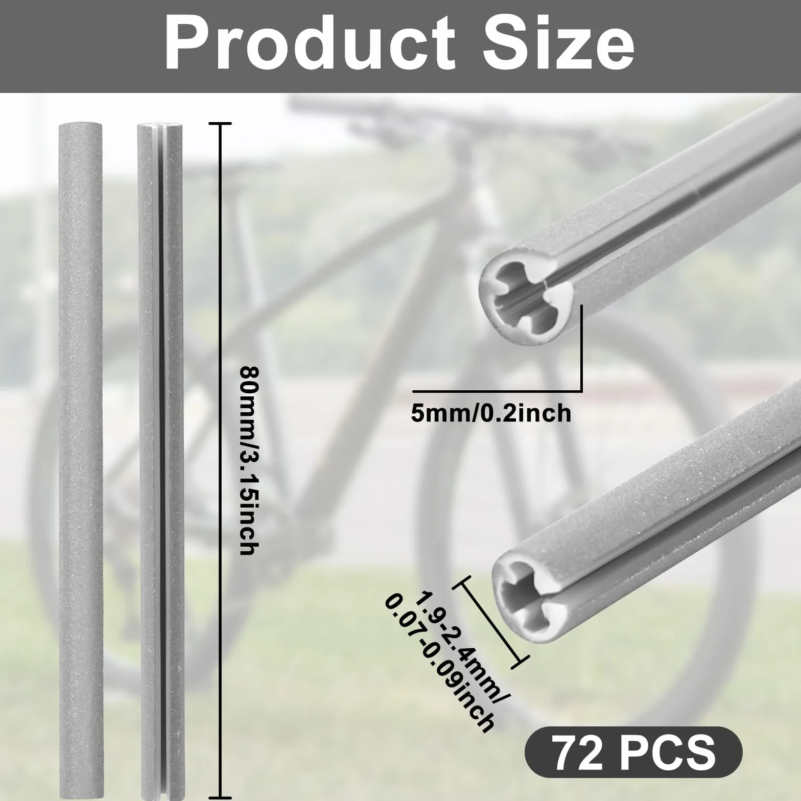 72 sztuki odblasków na szprychy, widoczność 360°, szprychy rowerowe, osłony świateł, odblaskowe klipsy do szprych, do rowerów górskich, wyścigowych, miejskich