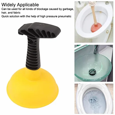 Mini Tłuczek do Zlewu, Wydajny Odtykacz z Ergonomicznym Uchwytem do Toalety, Wanny, Kuchni, Prysznica (Styl 2)